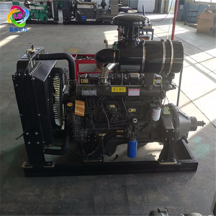 潍柴R6105azlp柴油发动机 120KW配套移动制沙机6105柴油机 带双片离合器皮带轮