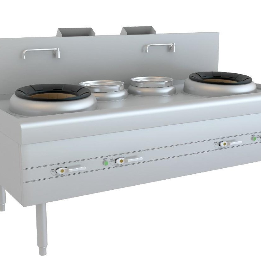 东方和利 不锈钢厨房设备 商用厨房设备 双炒单温电磁灶  获环保产品认证 厨房整体解决方案