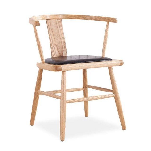 中式餐厅餐椅 实木围椅 酒店全实木框架餐椅 主题餐厅设计师椅定制找众美德图片