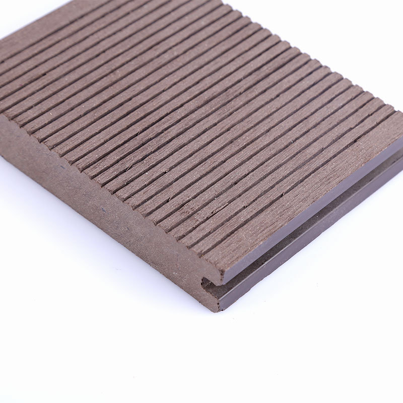 厂家直销博岭140*25实心塑木地板 户外木塑地板 批发pvc木塑板材示例图2