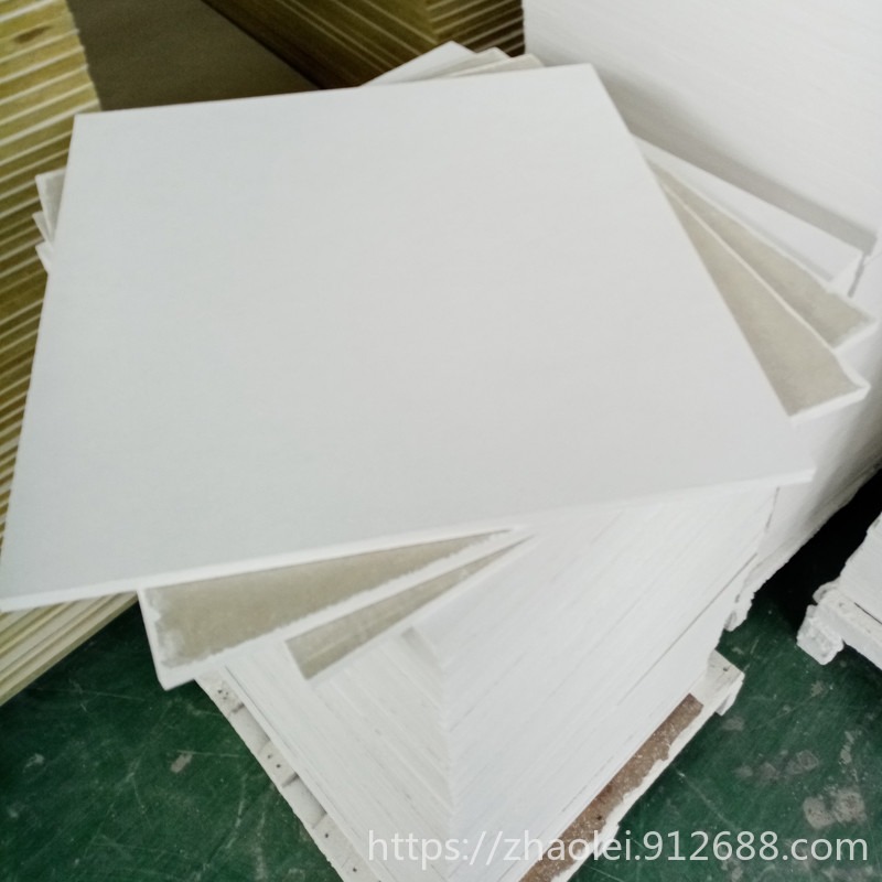岩棉保温天花板材料 60060020写字楼吊顶吸音岩棉板 豪亚岩棉天花板吸音系数高 大量生产