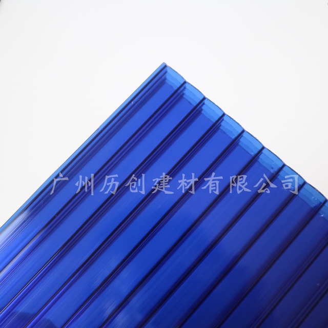 广州肇庆 pc阳光板 四层宝蓝pc板 防紫外线 德国进口料 十年保证