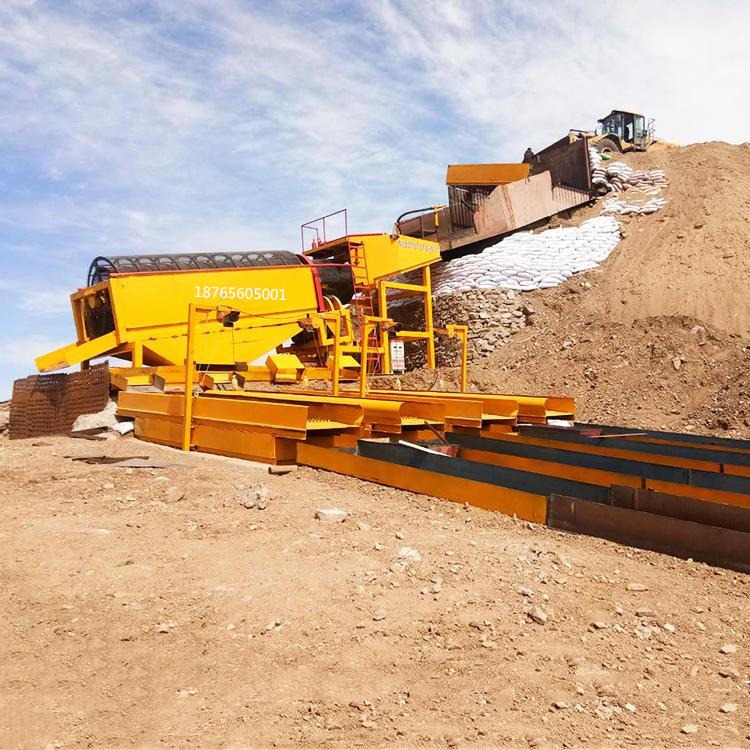 沙金移动式淘金设备出售 筛沙淘金一体机 水套式选金机生产厂家生产线