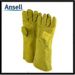 ANSELL/安思尔 牛皮电焊手套 Ansell 43-216 耐高温手套  焊工手套图片