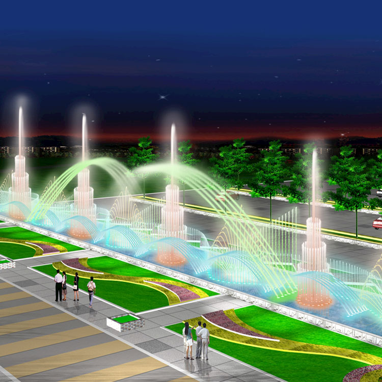 小区广场喷泉大型广场音乐喷泉承接各类喷泉工程