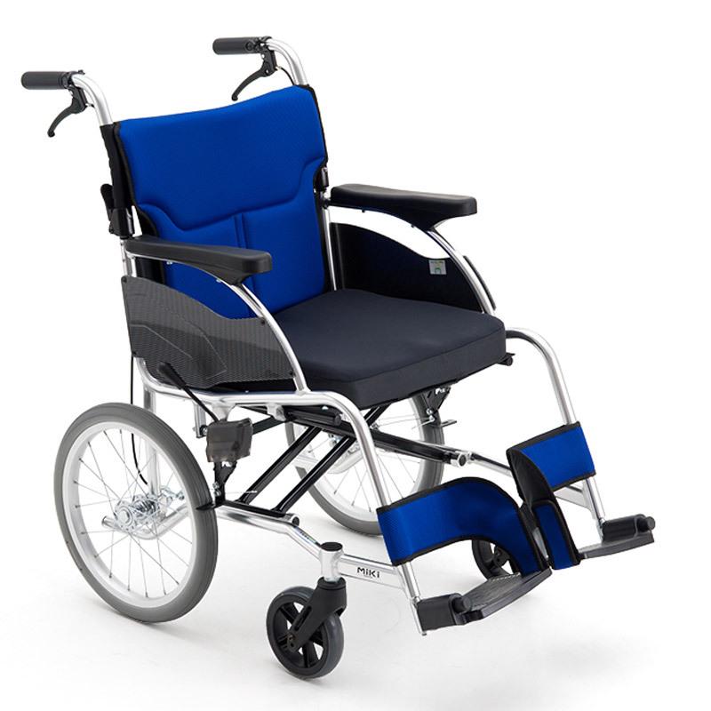 批发MiKi三贵轮椅MCVWSW-49JL 轻便折叠 免充气老人残疾人代步车