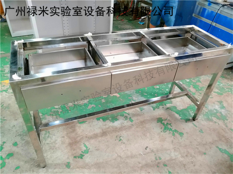 不锈钢实验台报价，广州不锈钢实验台，禄米实验室厂家直销不锈钢台LM-BXG008