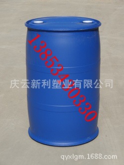 200升塑料桶，化工桶供应，200L塑料桶，200公斤兰色塑料桶厂示例图3