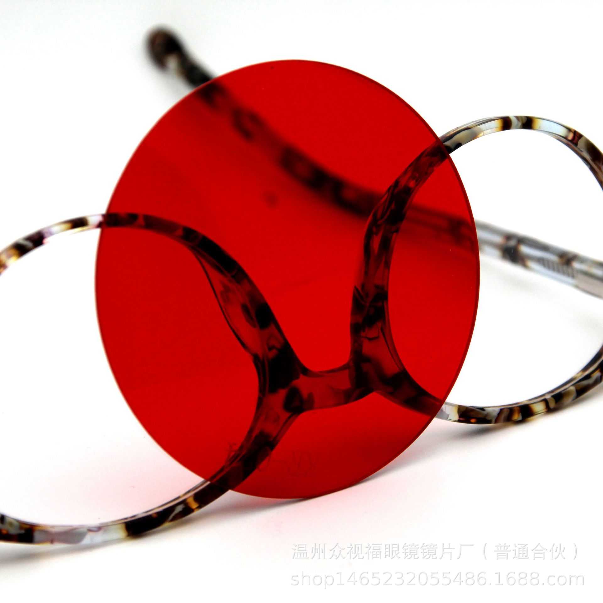 厂家直销 AC/PC单色太阳镜眼镜片 直径65mm可定制防蓝光电脑片示例图9