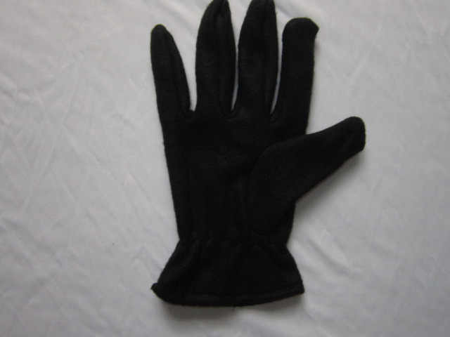 黑色摇粒绒拉筋保暖手套示例图24