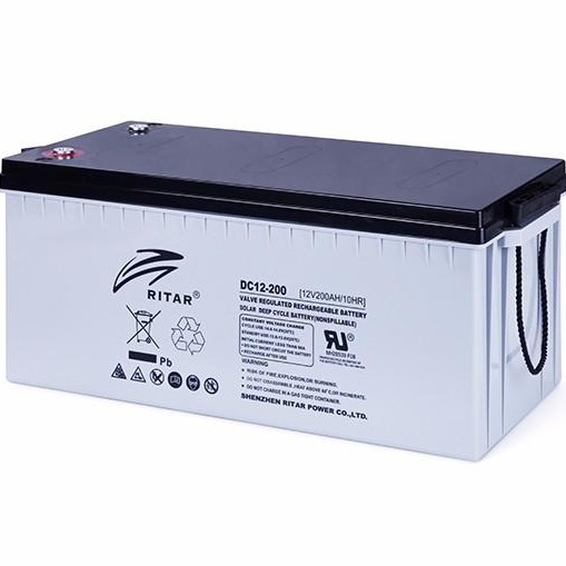 现货 瑞达蓄电池DC12-200 RITAR电池12V200AH 通讯专用储能型电池