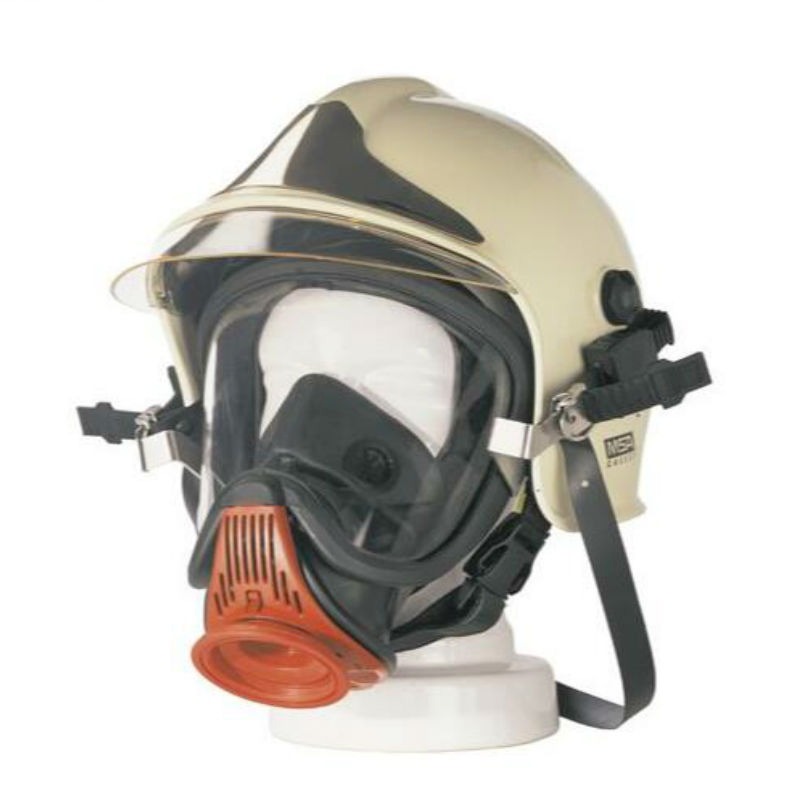 梅思安10045899超宽视野防毒面具配F1头盔