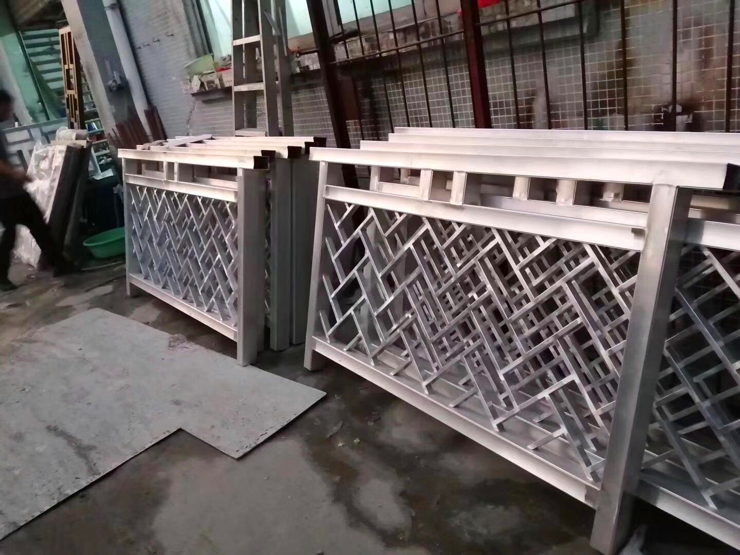 长沙防护铝栏杆围栏  街道铝合金防护栏铝制建材厂家示例图14