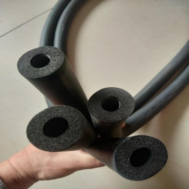 橡塑管管道相对应的规格型号表 空调管用橡塑保温管华美厂家