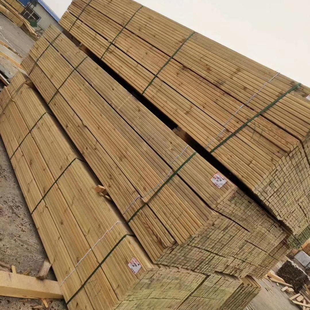 昌盛木制品 厂家提供炭化防腐木材 户外防腐木材料 防腐木批发