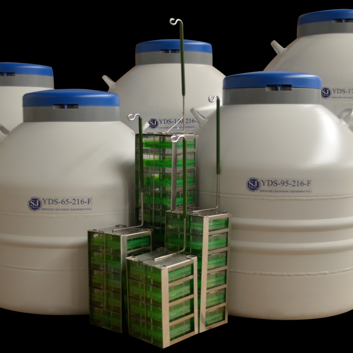 出售液氮罐 海盛杰YDS-115-216-F大口径实验室专用液氮罐 现货供应 五年真空质保
