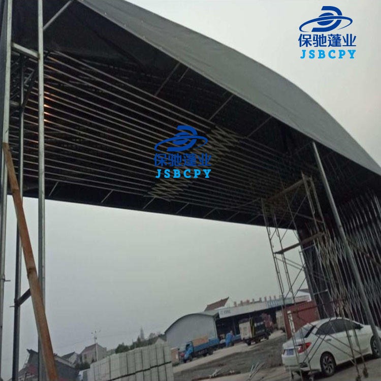 上海大型移动仓库推拉棚雨棚活动大排档推拉蓬伸缩户外遮阳棚工厂雨篷