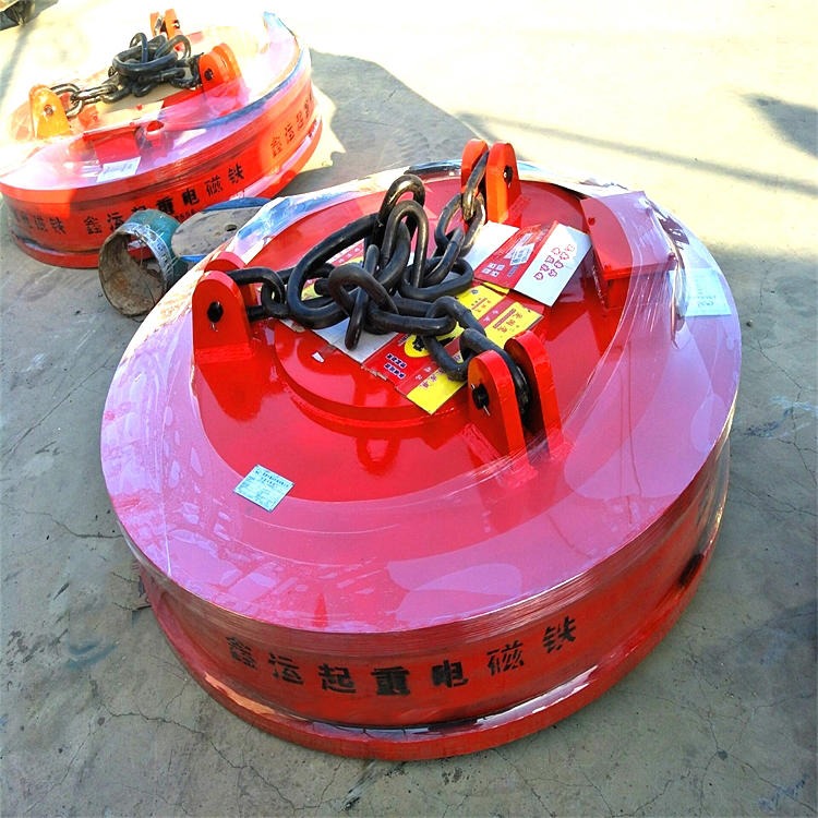 鑫运厂家供应 电磁铁起重机 1.2米起重吸铁盘 现货销售 吸盘式电磁铁
