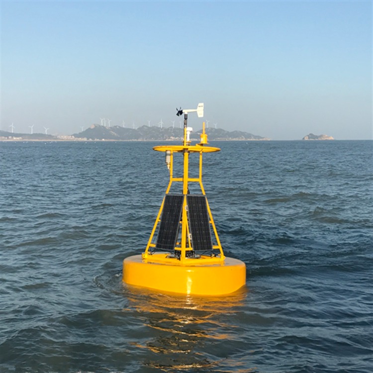太阳能供电水质监测浮体 聚乙烯水质监测平台浮标