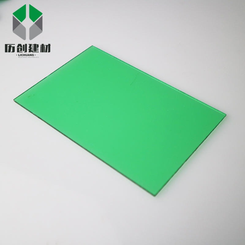 优质高透明亚克力板 10mm绿色实心耐力板pc 阻燃难燃性能好