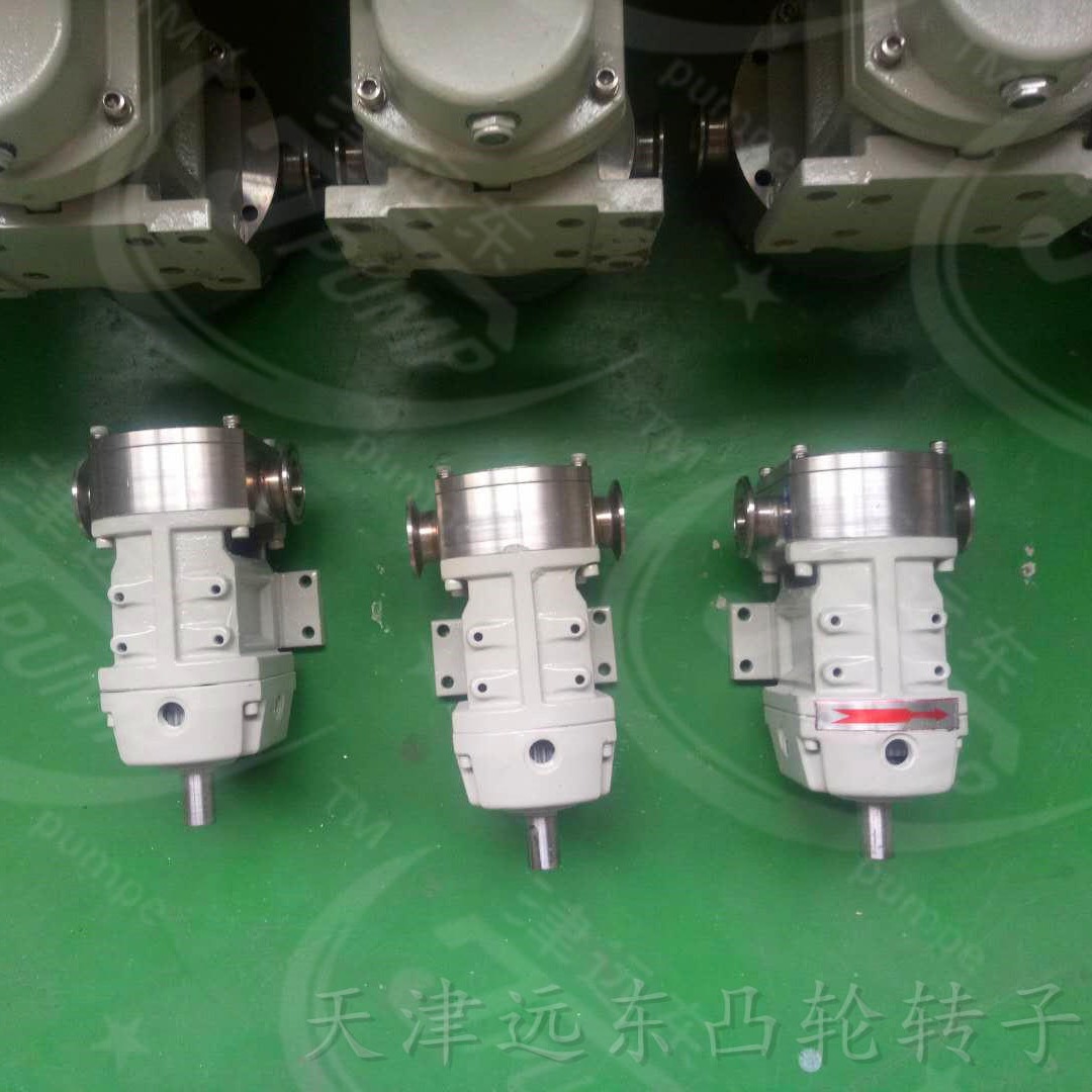 天津远东65LX-36卫生级不锈钢凸轮转子泵,凸轮双转子泵,三叶型转子泵输送豆瓣酱,食品输送就选它图片