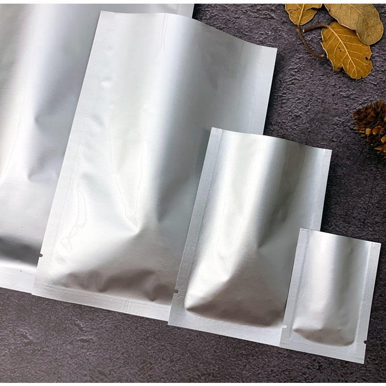 龙硕铝箔真空包装袋茶叶真空袋复合面膜平口铝箔袋食品三边封压缩袋图片