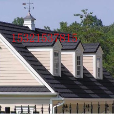 屋顶瓦金属瓦片彩石金属瓦现代瓦防水装饰瓦经典型七波瓦易安装