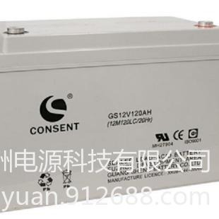 光盛蓄电池12V120AH  光盛电池GS12V120AH 机房基站备用应急电池 铅酸免维护电池