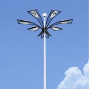 乾旭照明双头飞机场灯18米防雷中高杆灯 市电款可升降式超亮led照明灯 高杆灯厂家