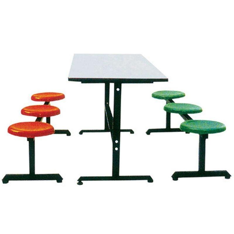 玻璃钢分体排椅组合 定制食堂餐桌椅 尚邑家具STZY-00098