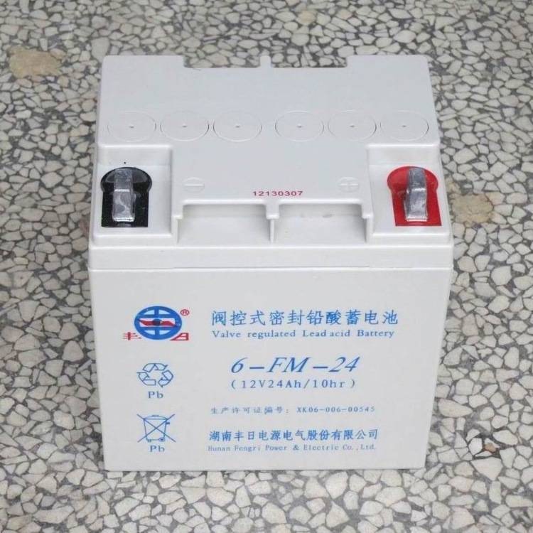 丰日蓄电池6-FM-24铅酸免维护 丰日12V24Ah 直流屏应急电源专用