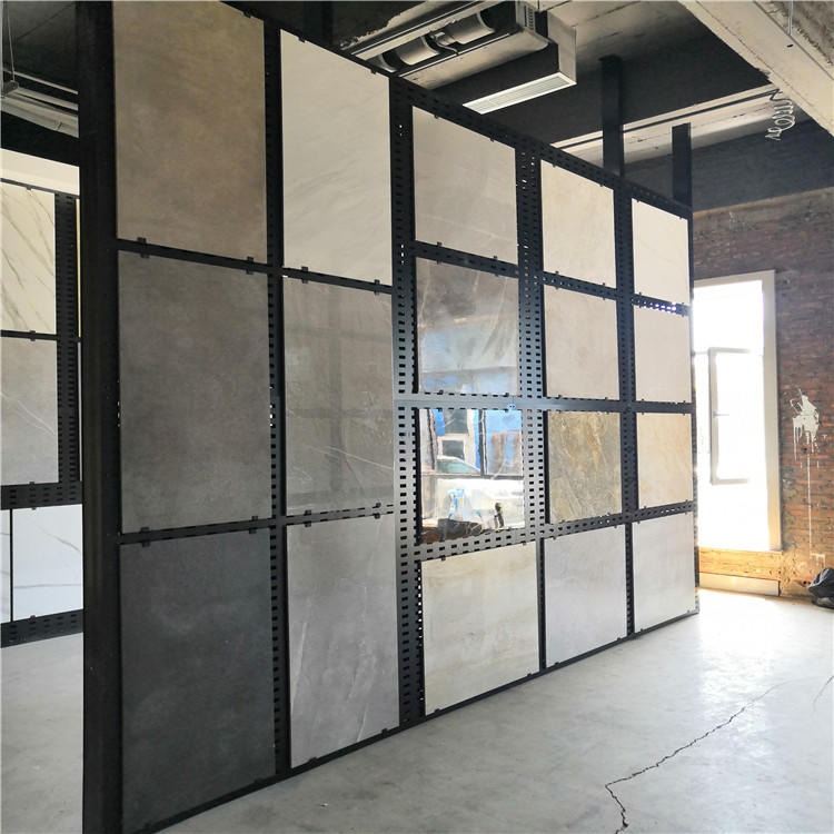 迅鹰瓷砖样品展示挂板  瓷砖样板架穿孔板  淄博市瓷砖穿孔板生产