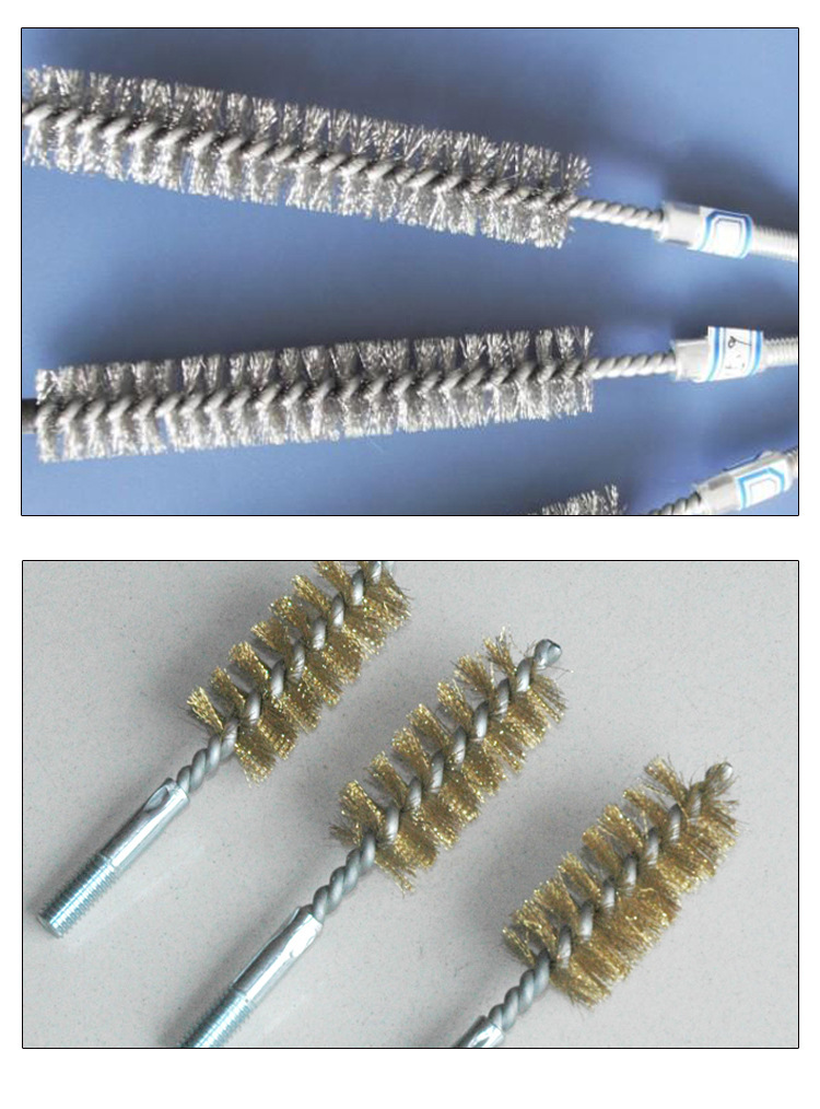 生产不锈钢丝管道毛刷 不锈钢丝内孔试管刷 各种规格型号管道刷示例图10