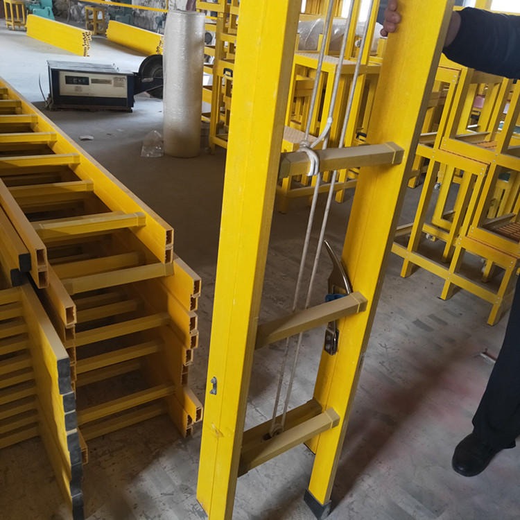 智科厂家生产升降伸缩梯 电工玻璃钢梯JYT-ZK 绝缘挂梯电工梯