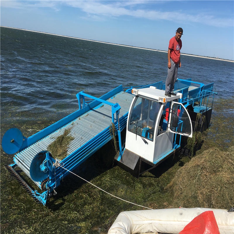 二手割草船  水葫芦打捞船 垃圾收集 水洁环保山东公司  青苔收集船