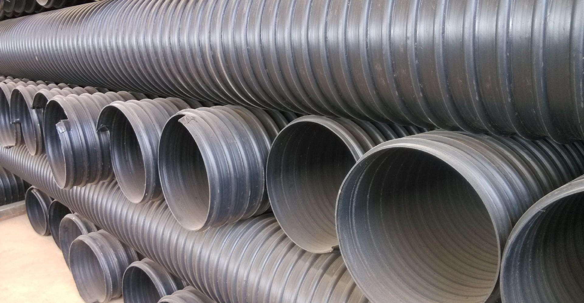 厂家批发HDPE塑钢缠绕管 增强聚乙烯塑钢排水管 支持定制示例图3