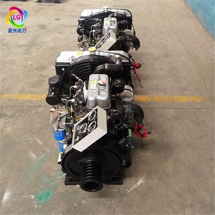 厂家直销潍柴两缸40马力2110柴油机 拖拉机改装双缸ZH2110G柴油机带离合器