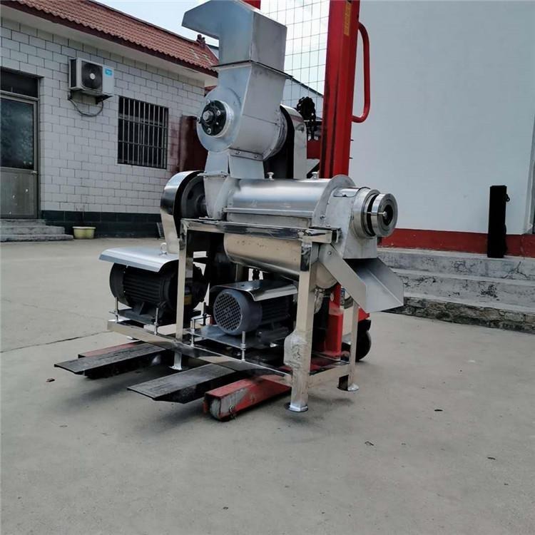 西瓜哈密瓜压榨机 食品级不锈钢榨汁机 大型螺旋榨汁机 舜工机械图片