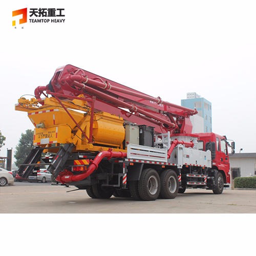 泵车 天拓重工30米-45米搅拌输送泵车 农村小泵车行业品牌
