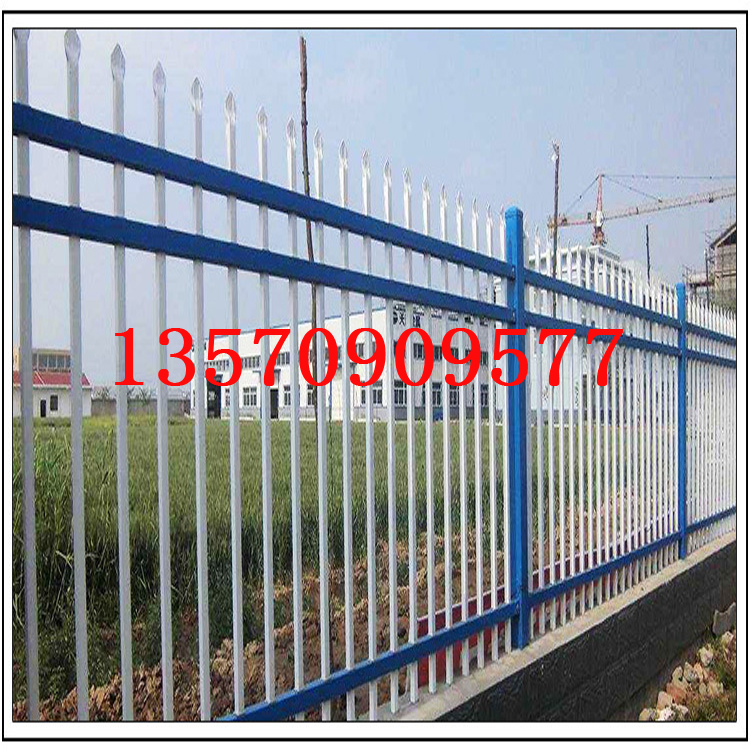 广州小区隔离锌钢栅栏设计 清远供电局铁艺围栏图纸 厂区防护栏示例图5