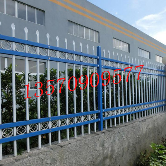 广州锌钢护栏 佛山庭院围栏 云浮厂区铁艺围墙别墅喷塑栏杆示例图2