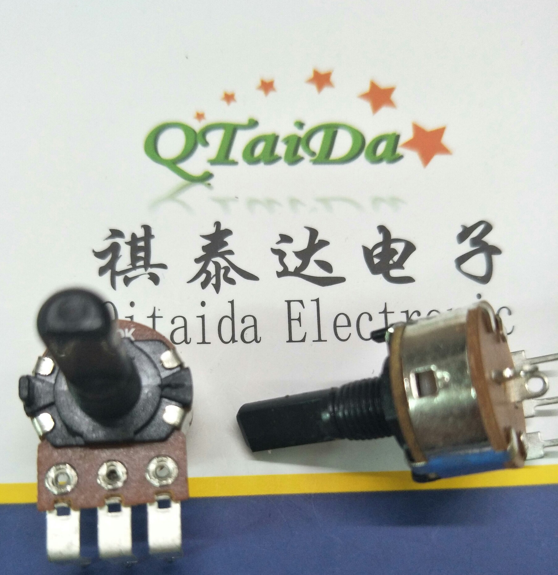 深圳厂家R1216单联电位器碳膜插板式调音电位器扩音机专用电位器，调音控光电位器示例图1