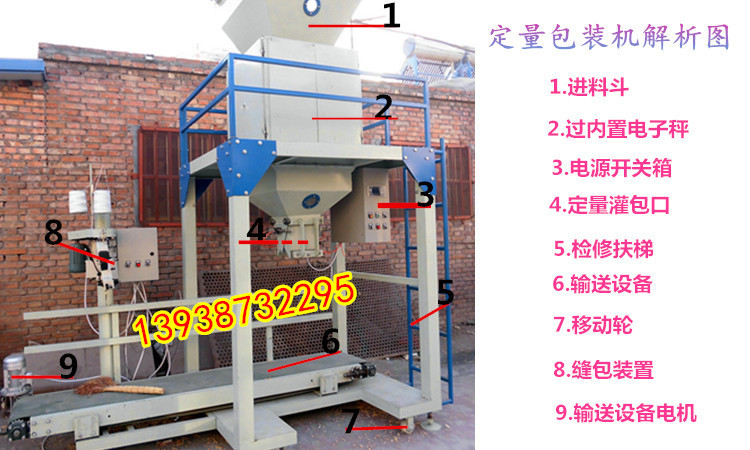 称重式灌装机 自动计量20-60公斤 化肥颗粒物定量装袋示例图12