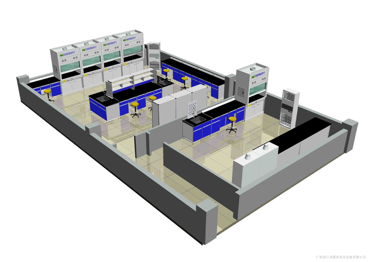 实验室环保工程，实验室装修工程，实验台，通风柜示例图1