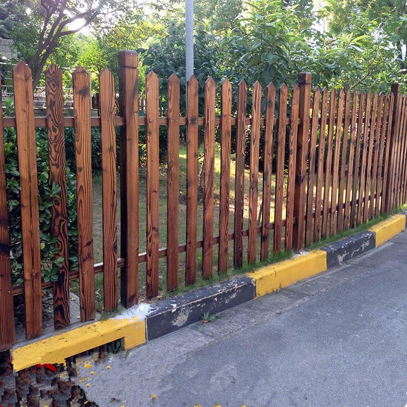 佳星防腐木围栏 批发价格 表碳化木栅栏 庭院篱笆 栅栏隔断