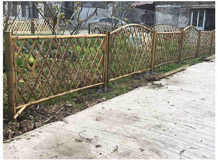 彩钢板建筑道路工程厂 pvc草坪围栏 供应正万护栏 竹拉网花园装饰网格围栏