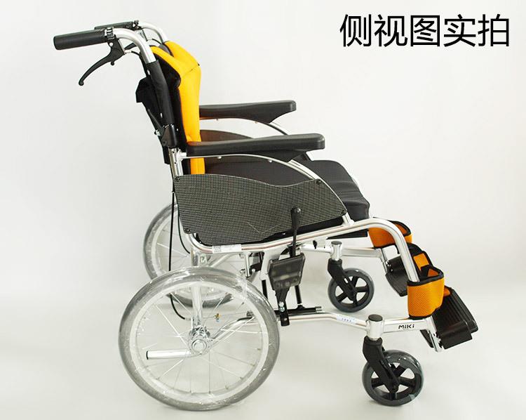 批发MiKi三贵轮椅MCVWSW-49JL 轻便折叠 免充气老人残疾人代步车示例图10