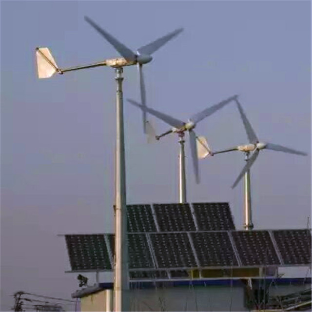 山东水平轴风力发电机家用 小型风力发电机220v 风光互补发电机大图展示
