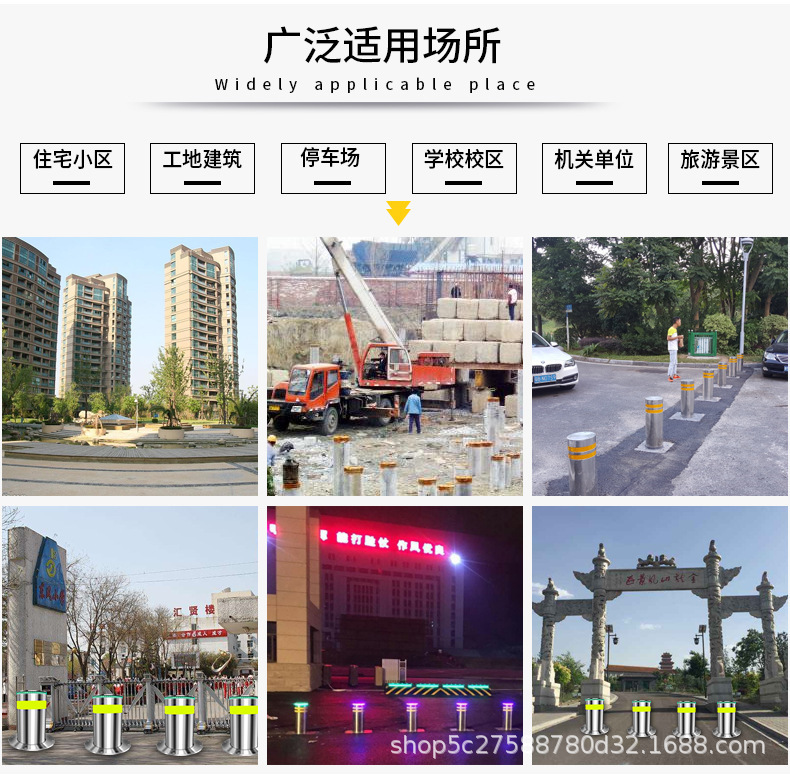 深圳市安普瑞液压升降柱防恐路障柱不锈钢防撞隔离柱厂家直销示例图9