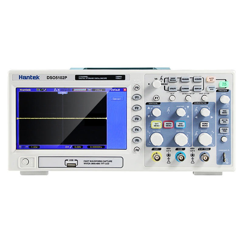 汉泰台式示波器 200M宽频示波器 DSO5202P数显示波器